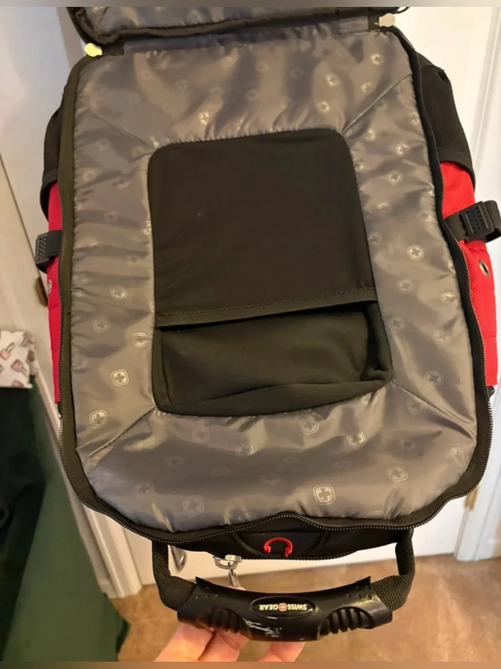 SwissGear 1900 ScanSmart 17” Laptop Travel Backpack Red/Black